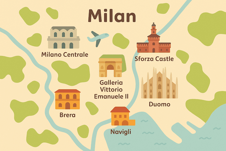 Milan map