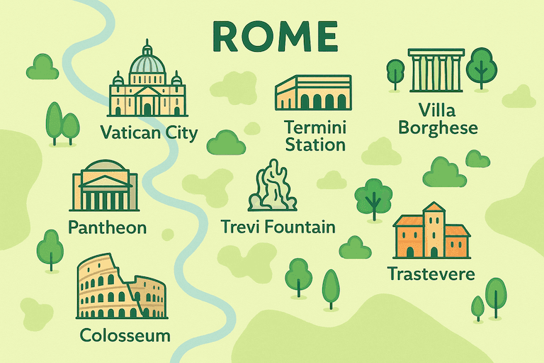 Rome map