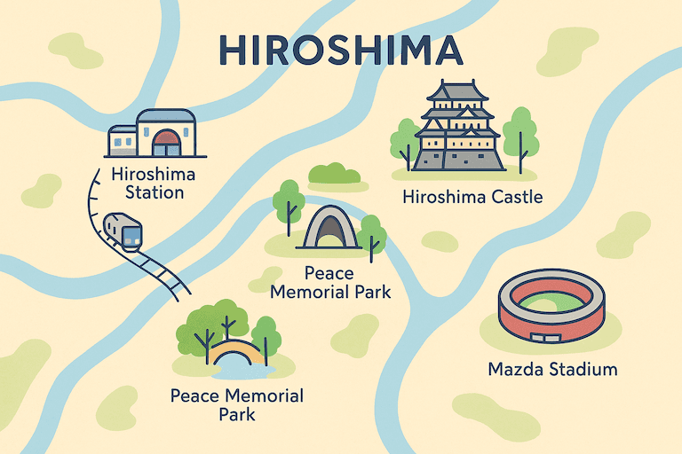 Hiroshima map