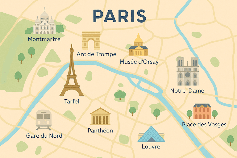 Paris map