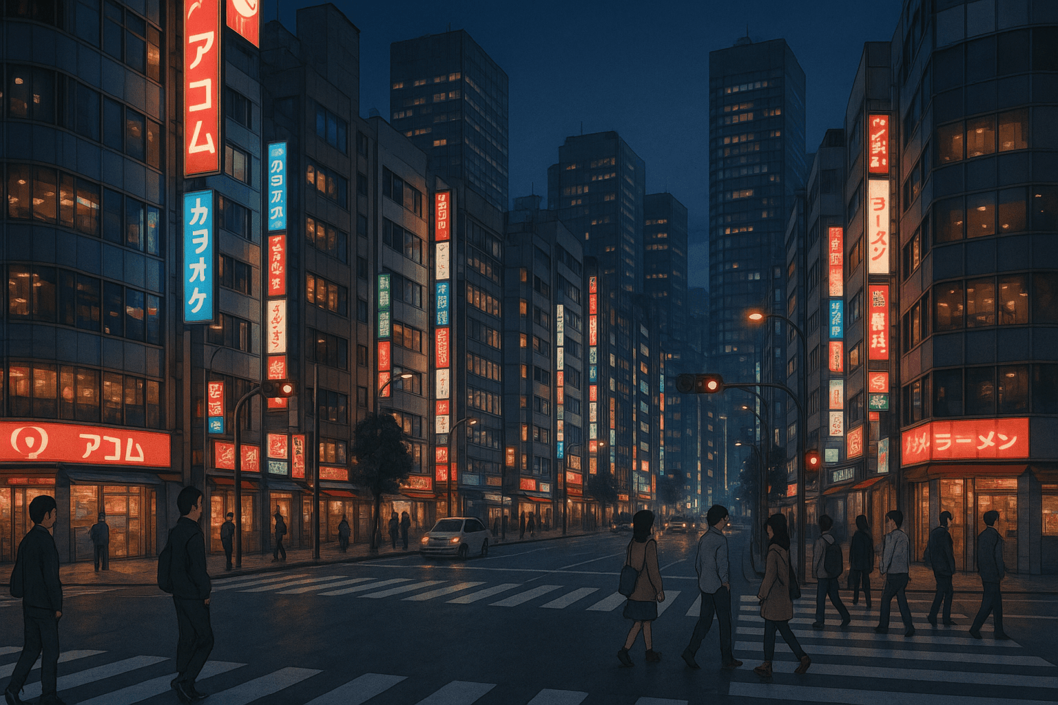 Shinjuku Neon Crossroads