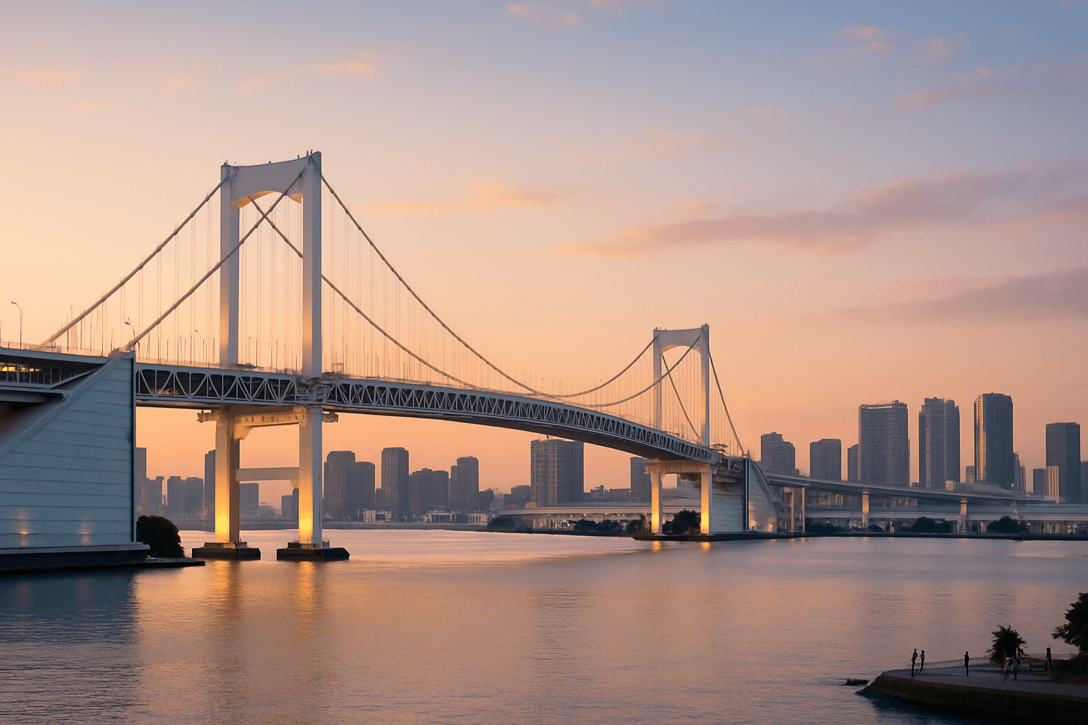 Tokyo - Rainbow Bridge at Sunset