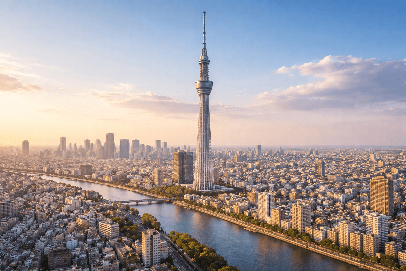 Tokyo Skytree at Golden Hour
