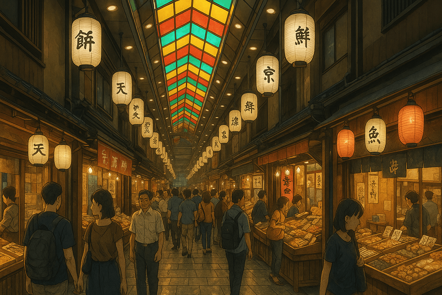 Nishiki Market - Lantern Lit Arcade
