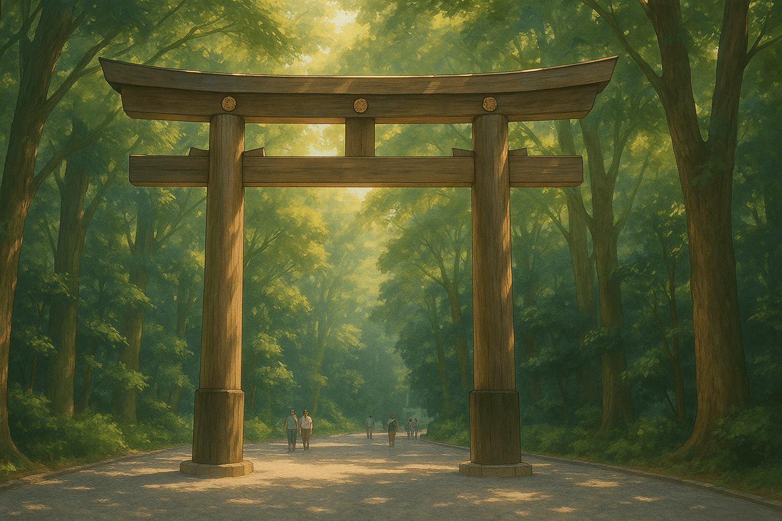 Meiji Shrine Torii Gate