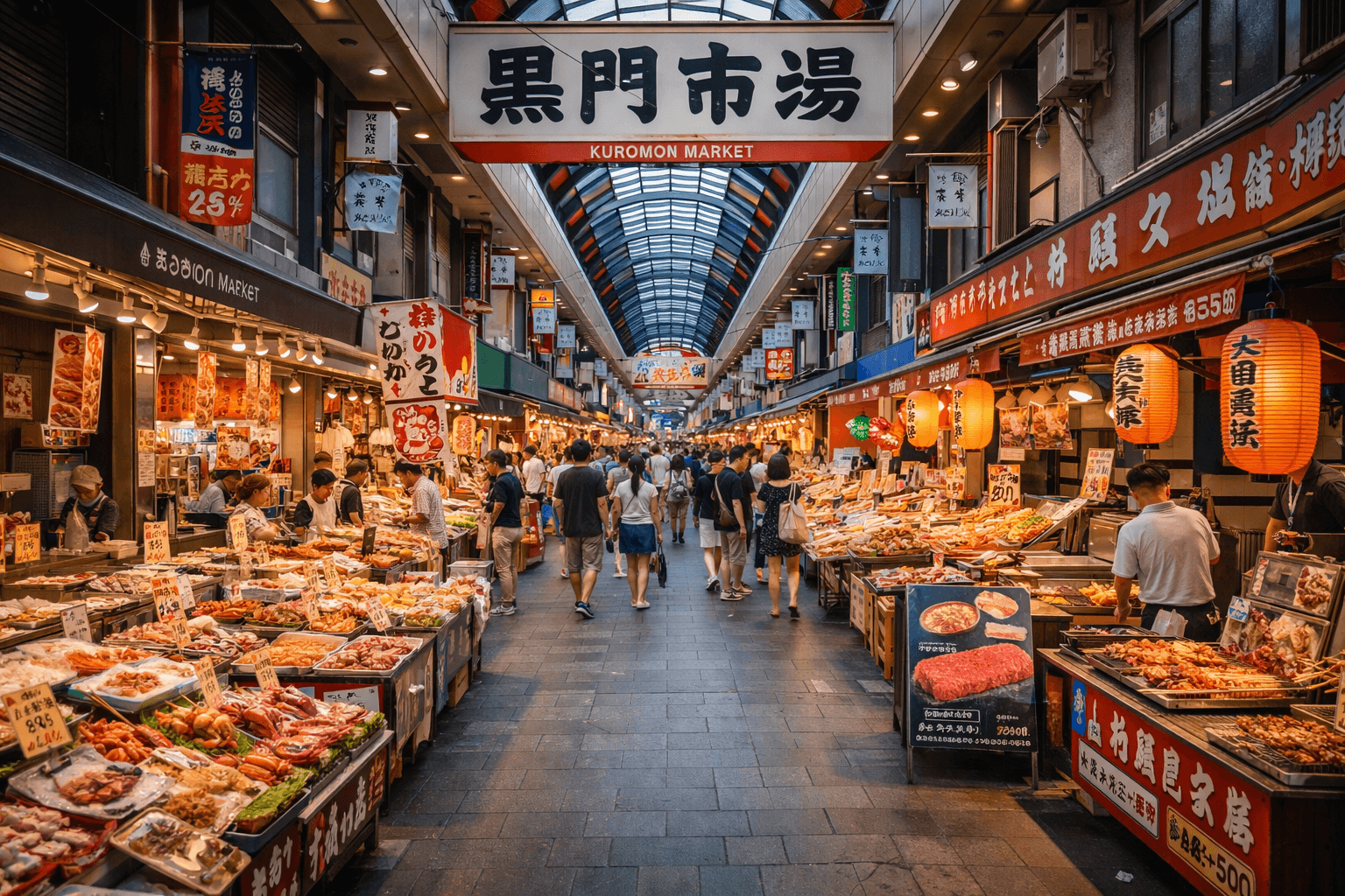 Kuromon Market Food Stalls