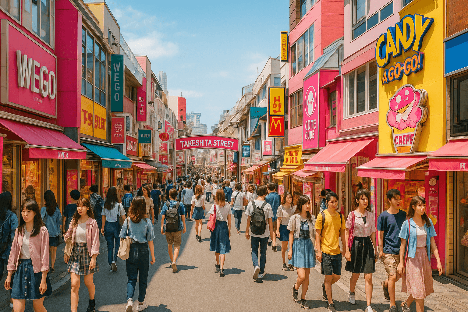 Takeshita Street Hustle and Bustle