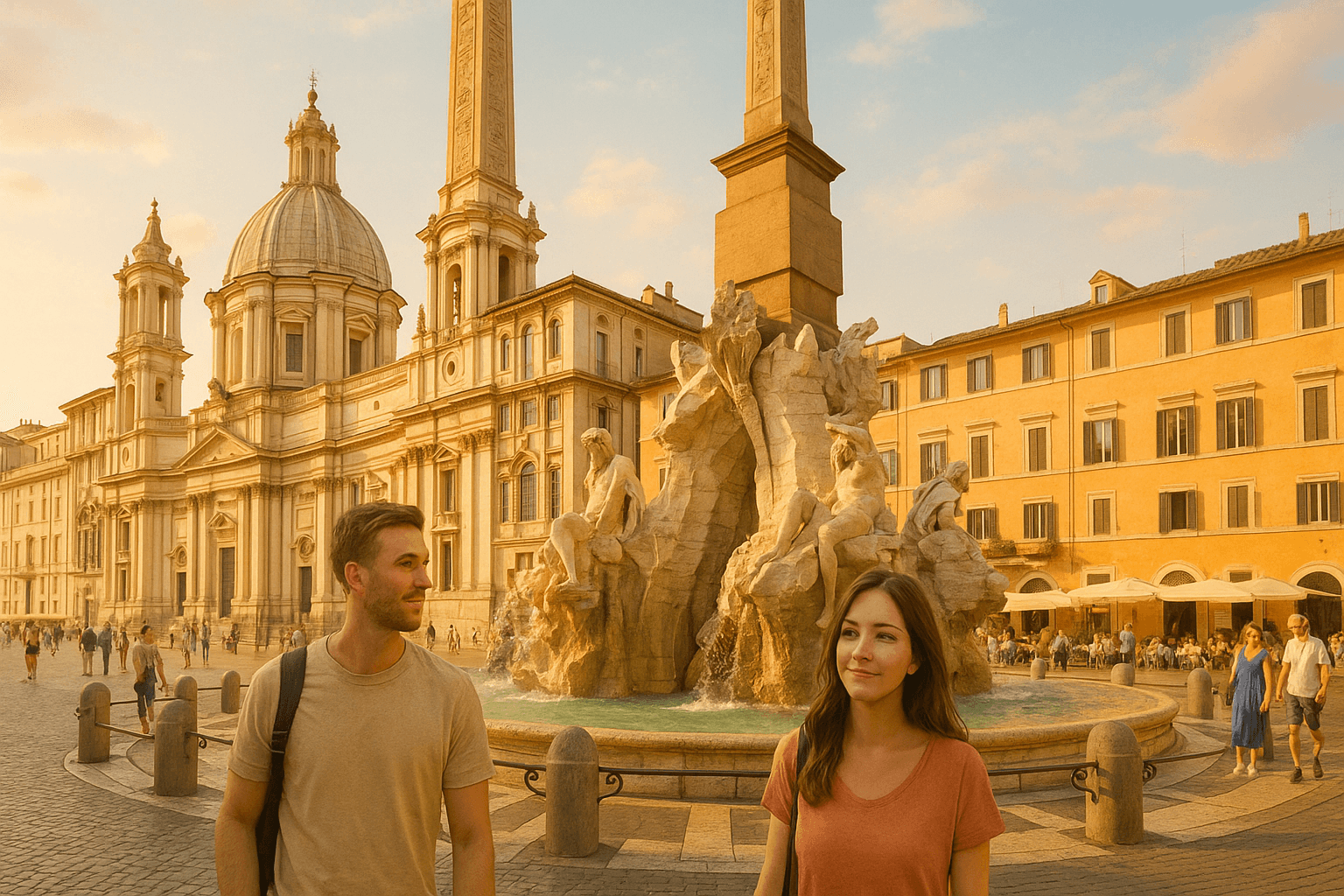 Piazza Navona Sunlit