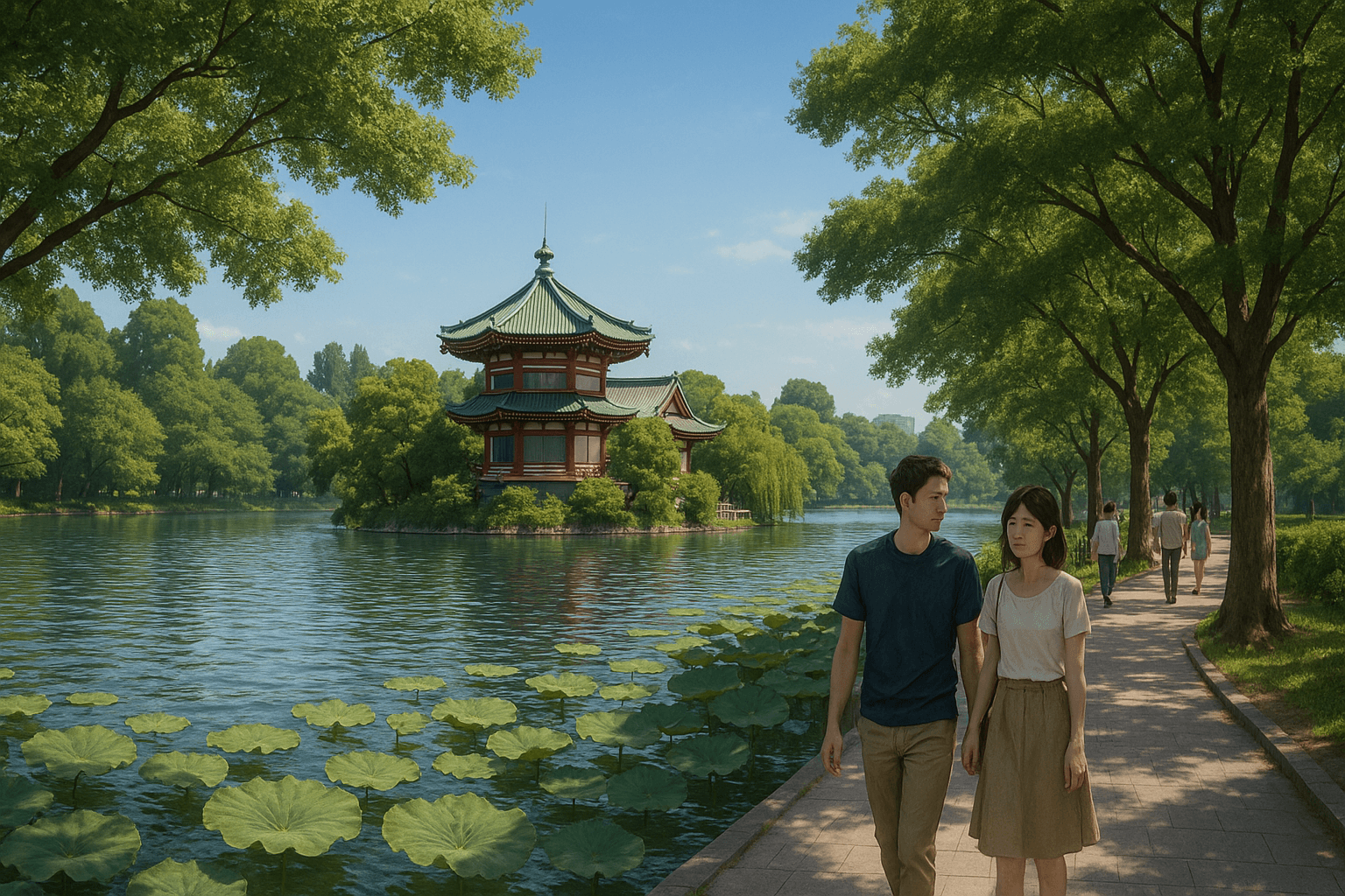 Ueno Park Sunny Day