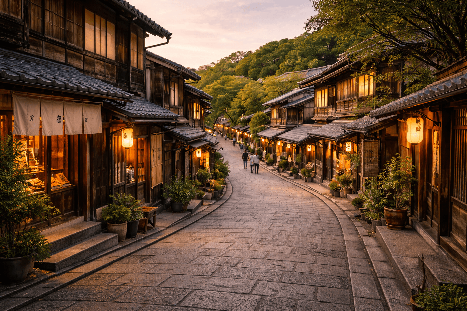 Ninenzaka Street Charming Evening