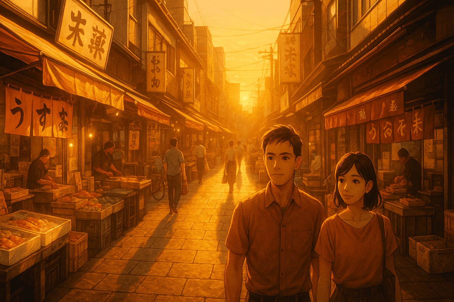 Tsukiji Outer Market Golden Hour